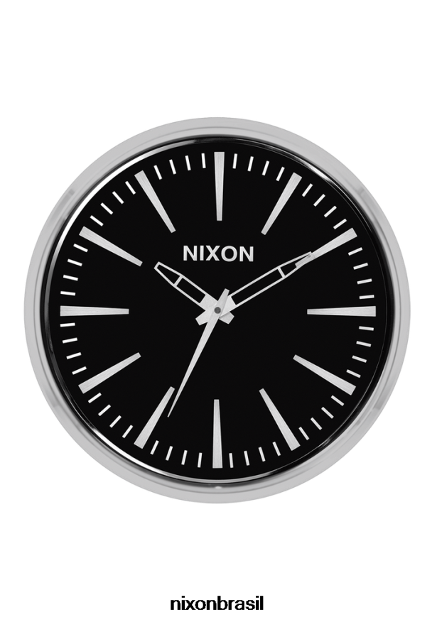 Nixonacessórios T22BJZ568 relógio de parede sentinela preto
