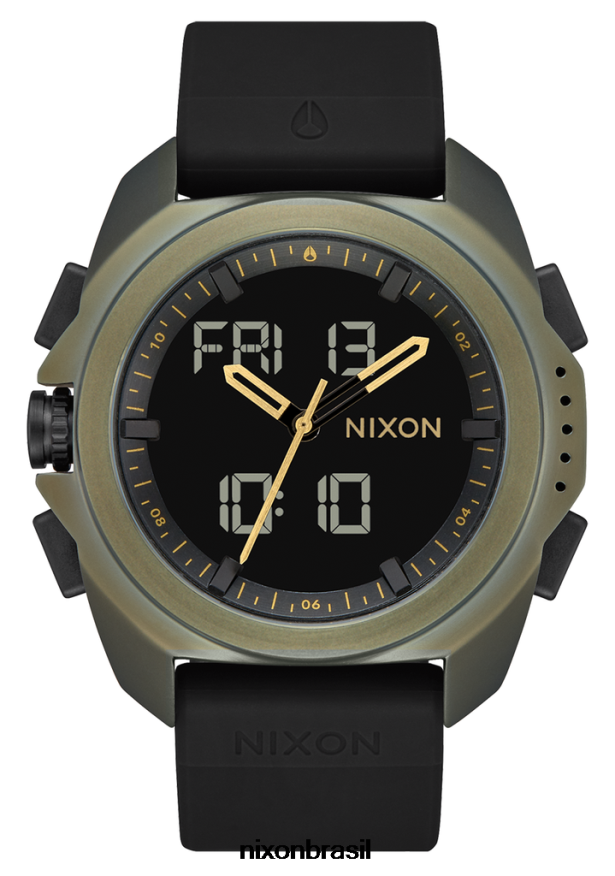 Nixonassistir T22BJZ193 riley excedente/preto [T22BJZ193] : Nixon