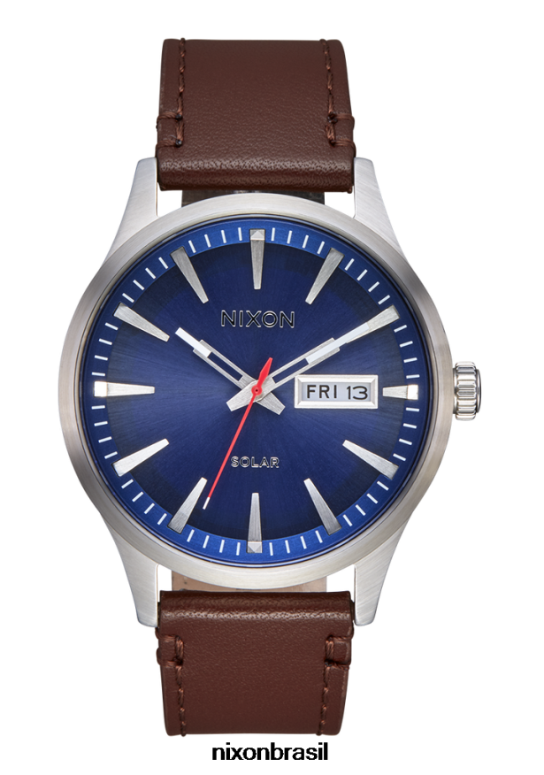 Nixonassistir T22BJZ94 couro solar sentinela tudo dourado/preto